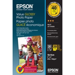 Epson Value Photo Paper Glossy - Lesklý - 100 x 150 mm 20 listy fotografický papír (balení 2) - pro Expression Home HD XP-15000