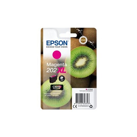 Epson 202XL - 8.5 ml - XL - purpurová - originální - blistr s RF / akustickým alarmem - inkoustová cartridge - pro Expression