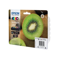 Epson 202XL Multipack - 5-balení - 47.2 ml - XL - černá, žlutá, azurová, purpurová, foto černá - originální - blistr s RF /
