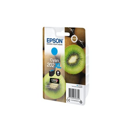 Epson 202XL - 8.5 ml - XL - azurová - originální - blistr s RF / akustickým alarmem - inkoustová cartridge - pro Expression