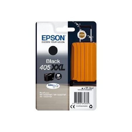 Epson 405XXL - 37.2 ml - velikost XXL - černá - originální - blistr s RF / akustickým alarmem - inkoustová cartridge - pro