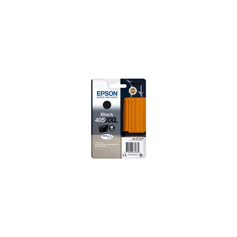 Epson 405XXL - 37.2 ml - velikost XXL - černá - originální - blistr - inkoustová cartridge - pro WorkForce WF-7830DTWF