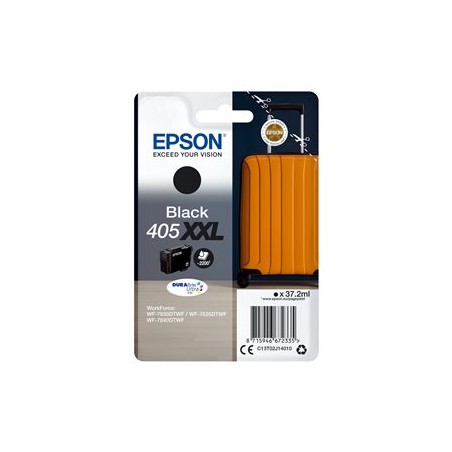Epson 405XXL - 37.2 ml - velikost XXL - černá - originální - blistr - inkoustová cartridge - pro WorkForce WF-7830DTWF