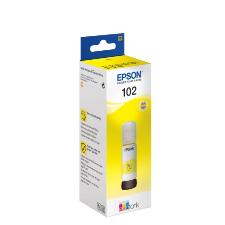 Epson 102 - 70 ml - žlutá - originální - inkoustový zásobník - pro EcoTank ET-15000, 2750, 2751, 2756, 2850, 2851, 2856, 3850