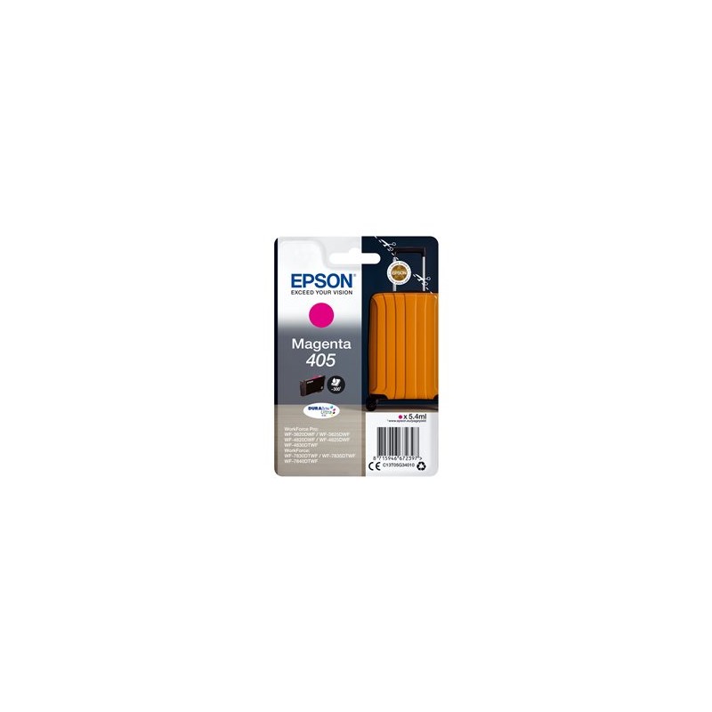 Epson 405 - 5.4 ml - purpurová - originální - blistr s RF / akustickým alarmem - inkoustová cartridge - pro WorkForce WF-7310