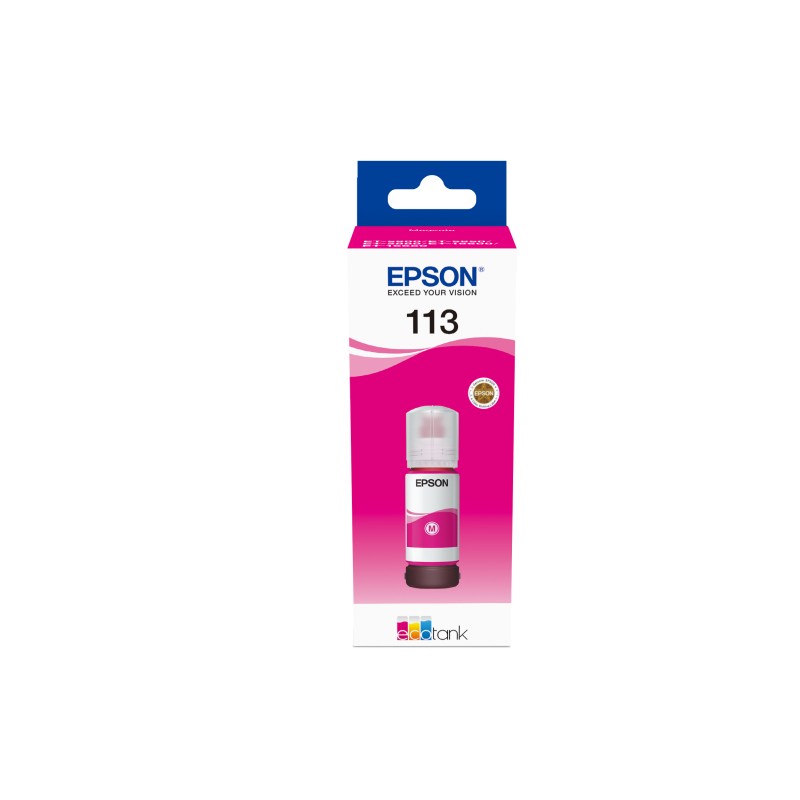 Epson EcoTank 113 - 70 ml - purpurová - originální - doplnění inkoustu - pro EcoTank ET-16150, 16650, 5150, 5170, 5800, 5850