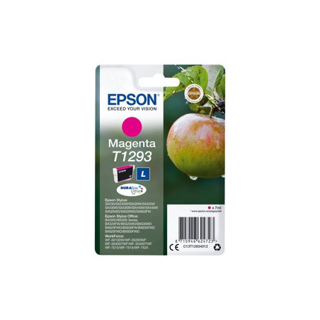 Epson T1293 - Velikost L - purpurová - originální - blistr s RF / akustickým alarmem - inkoustová cartridge - pro Stylus SX230