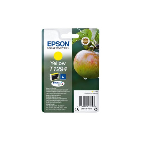 Epson T1294 - Velikost L - žlutá - originální - blistr s RF / akustickým alarmem - inkoustová cartridge - pro Stylus SX230