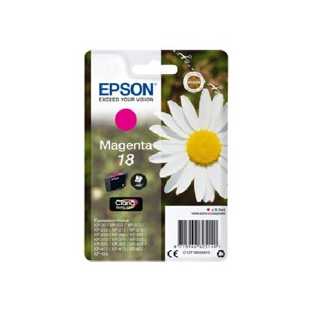 Epson 18 - 3.3 ml - purpurová - originální - blistr s RF / akustickým alarmem - inkoustová cartridge - pro Expression Home