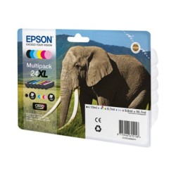 Epson 24XL Multipack - 6-balení - XL - černá, žlutá, azurová, purpurová, světlá fialová, světle azurová - originální