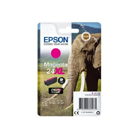 Epson 24XL - 8.7 ml - XL - purpurová - originální - blistr s RF alarmem - inkoustová cartridge - pro Expression Photo XP-55