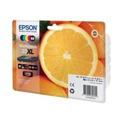 Epson 33XL Multipack - 5-balení - 47 ml - XL - černá, žlutá, azurová, purpurová, foto černá - originální - blistr s RF /