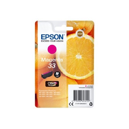 Epson 33 - 4.5 ml - purpurová - originální - blistr s RF / akustickým alarmem - inkoustová cartridge - pro Expression Home