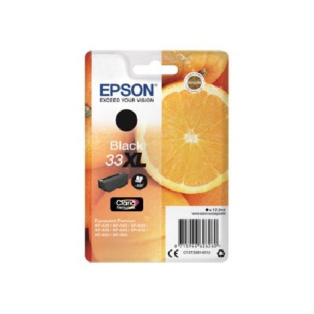 Epson 33XL - 12.2 ml - XL - černá - originální - blistr s RF / akustickým alarmem - inkoustová cartridge - pro Expression Home