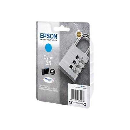 Epson 35 - 9.1 ml - azurová - originální - inkoustová cartridge - pro WorkForce Pro WF-4720, WF-4720DWF, WF-4725DWF, WF-4730