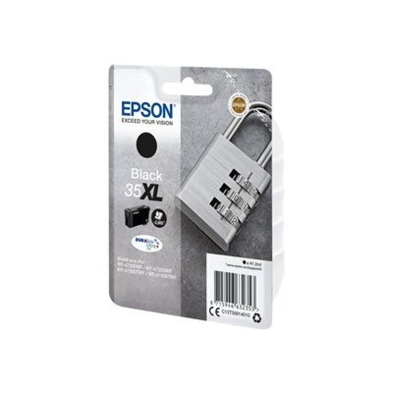 Epson 35XL - 41.2 ml - XL - černá - originální - blistr s RF / akustickým alarmem - inkoustová cartridge - pro WorkForce Pro