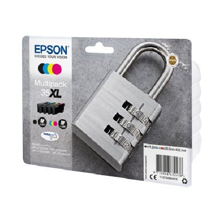 Epson 35XL Multipack - 4-balení - XL - černá, žlutá, azurová, purpurová - originální - inkoustová cartridge - pro WorkForce Pro