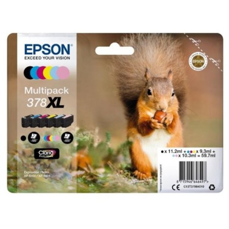 Epson 378XL Multipack - 6-balení - XL - černá, žlutá, azurová, purpurová, světlá fialová, světle azurová - originální - blistr