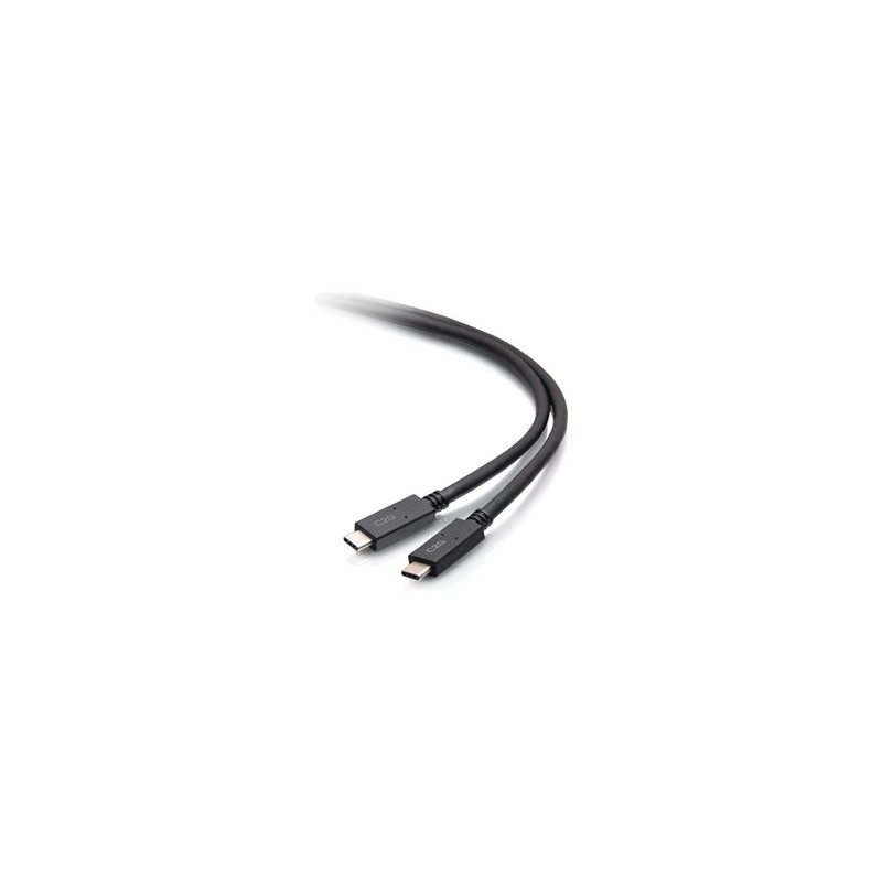 C2G 6.5ft (2m) USB-C Male to USB-C Male Cable (20V 3A) - USB 3.2 Gen 1 (5Gbps) - USB kabel - USB-C (M) do USB-C (M) - USB 3.2