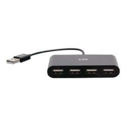 C2G 4-Port USB Hub - USB 2.0 Hub - USB Multiport Hub - 480Mbps - Rozbočovač - 4 x USB 2.0 - desktop