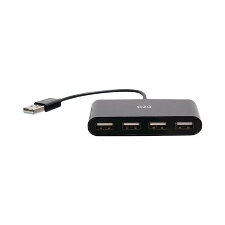 C2G 4-Port USB Hub - USB 2.0 Hub - USB Multiport Hub - 480Mbps - Rozbočovač - 4 x USB 2.0 - desktop