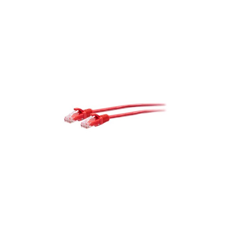 C2G 5ft (1.5m) Cat6a Snagless Unshielded (UTP) Slim Ethernet Network Patch Cable - Red - Patch kabel - RJ-45 (M) do RJ-45 (M)