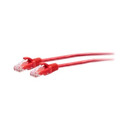 C2G 5ft (1.5m) Cat6a Snagless Unshielded (UTP) Slim Ethernet Network Patch Cable - Red - Patch kabel - RJ-45 (M) do RJ-45 (M)