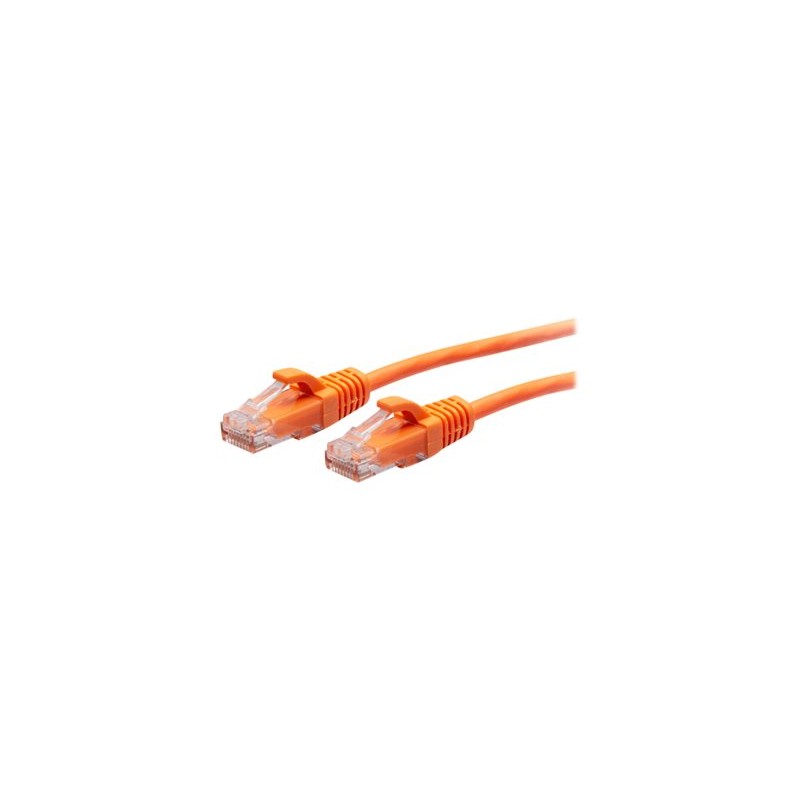 C2G 1ft (0.3m) Cat6a Snagless Unshielded (UTP) Slim Ethernet Network Patch Cable - Orange - Patch kabel - RJ-45 (M) do RJ-45