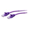C2G 1ft (0.3m) Cat6a Snagless Unshielded (UTP) Slim Ethernet Network Patch Cable - Purple - Patch kabel - RJ-45 (M) do RJ-45