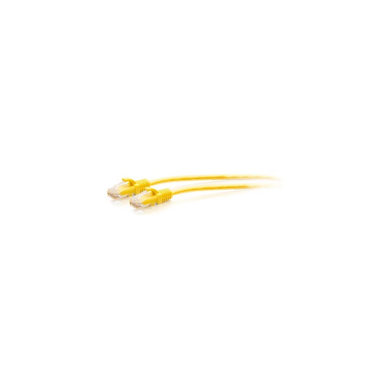 C2G 7ft (2.1m) Cat6a Snagless Unshielded (UTP) Slim Ethernet Network Patch Cable - Yellow - Patch kabel - RJ-45 (M) do RJ-45