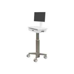 Ergotron CareFit Slim 2.0 - Vozík - lehký provoz - pro Vše v jednom / displej LCD - zásuvka (1x1) - zdravotní - hliník, vysoce