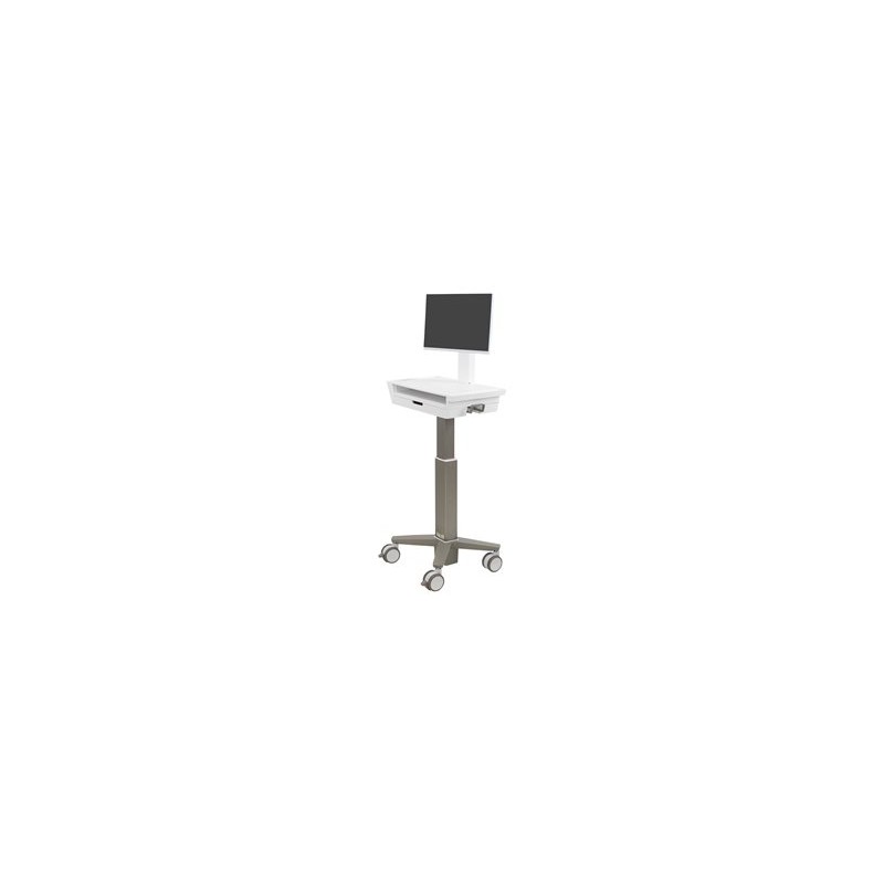 Ergotron CareFit Slim 2.0 - Vozík - lehký provoz - pro Vše v jednom / displej LCD - zásuvka (1x1) - zdravotní - hliník, vysoce