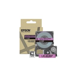 Epson LabelWorks LK-4UBP - Černá na fialkové - Role (1,2 cm x 8 m) 1 kazeta/y závěsný box - pásková kazeta - pro LabelWorks