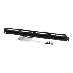 StarTech.com 24 Port 1U Rackmount Cat 6 110 Patch Panel - 24 port Network Patch Panel - RJ45 Ethernet 110 type Rack Mount Patch