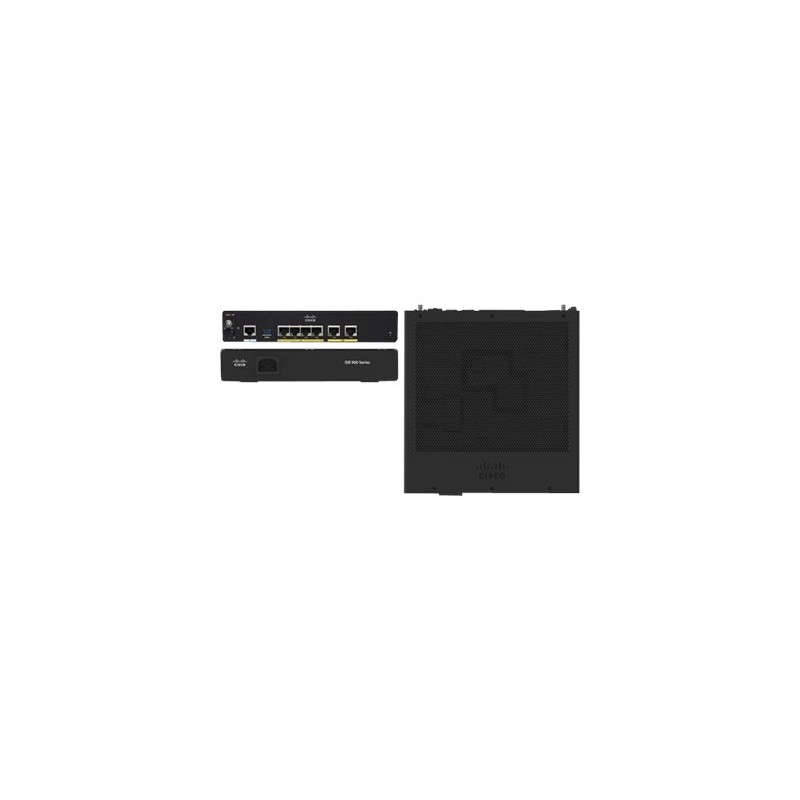 Cisco Integrated Services Router 921 - Směrovač 4portový switch - 1GbE - porty WAN: 2