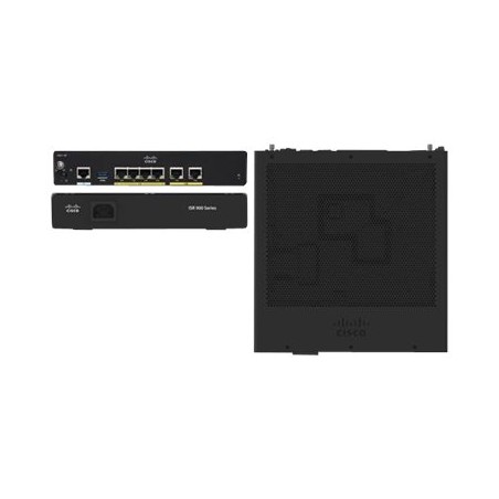 Cisco Integrated Services Router 921 - Směrovač 4portový switch - 1GbE - porty WAN: 2