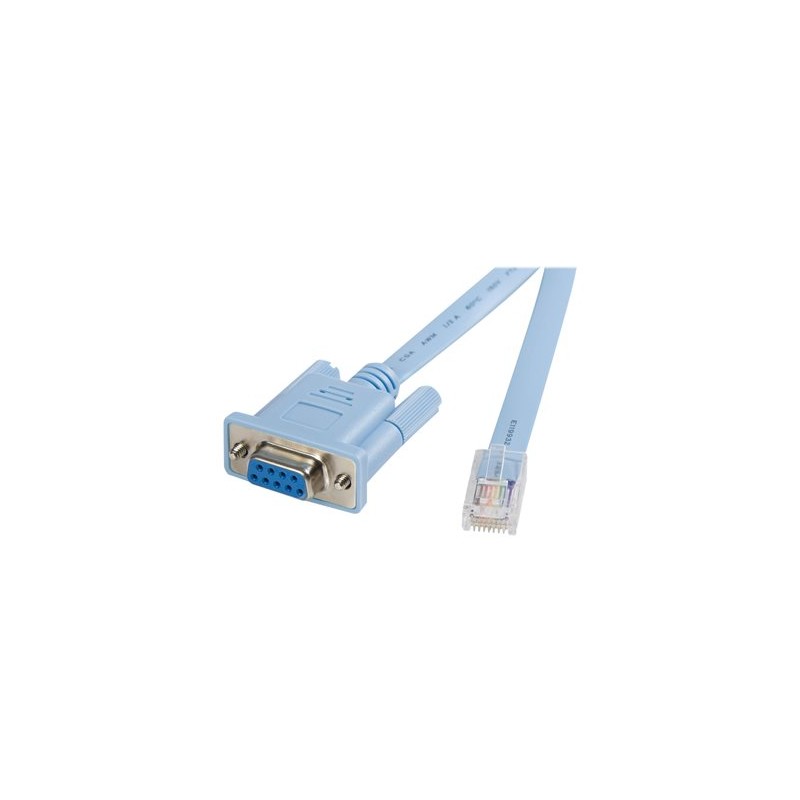 StarTech.com 6 ft RJ45 to DB9 Cisco Console Management Router Cable - M/F Serial Console Cable (DB9CONCABL6) - Sériový kabel