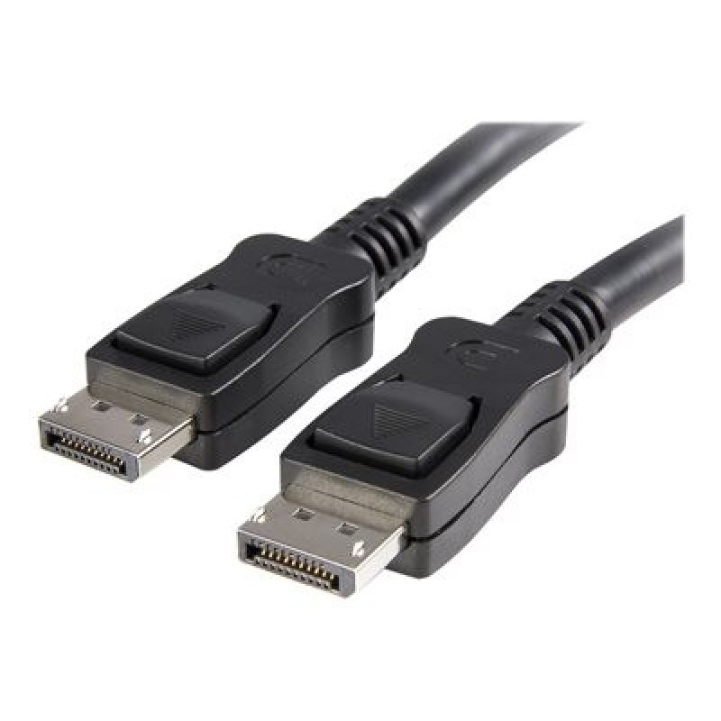 StarTech.com 1m DisplayPort 1.2 Cable with Latches M/M DisplayPort 4k - Kabel DisplayPort - DisplayPort (M) do DisplayPort (M)