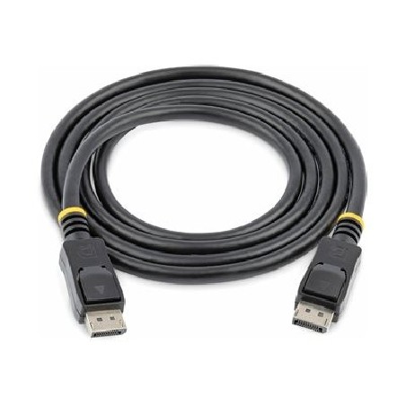 StarTech.com 0.5m Short DisplayPort 1.2 Cable with Latches DisplayPort 4k - Kabel DisplayPort - DisplayPort (M) do DisplayPort