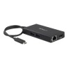 StarTech.com USB-C Multiport Adapter, USB-C Travel Docking Station with 4K HDMI, 60W Power Delivery Pass-Through, Ethernet
