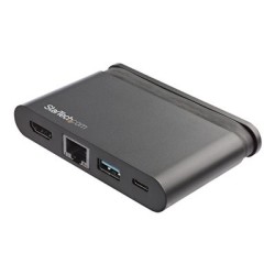 StarTech.com USB C Multiport Adapter, USB-C Travel Mini Dock to 4K HDMI with 100W PD 3.0 Pass-Through, USB-A USB-C, Gigabit