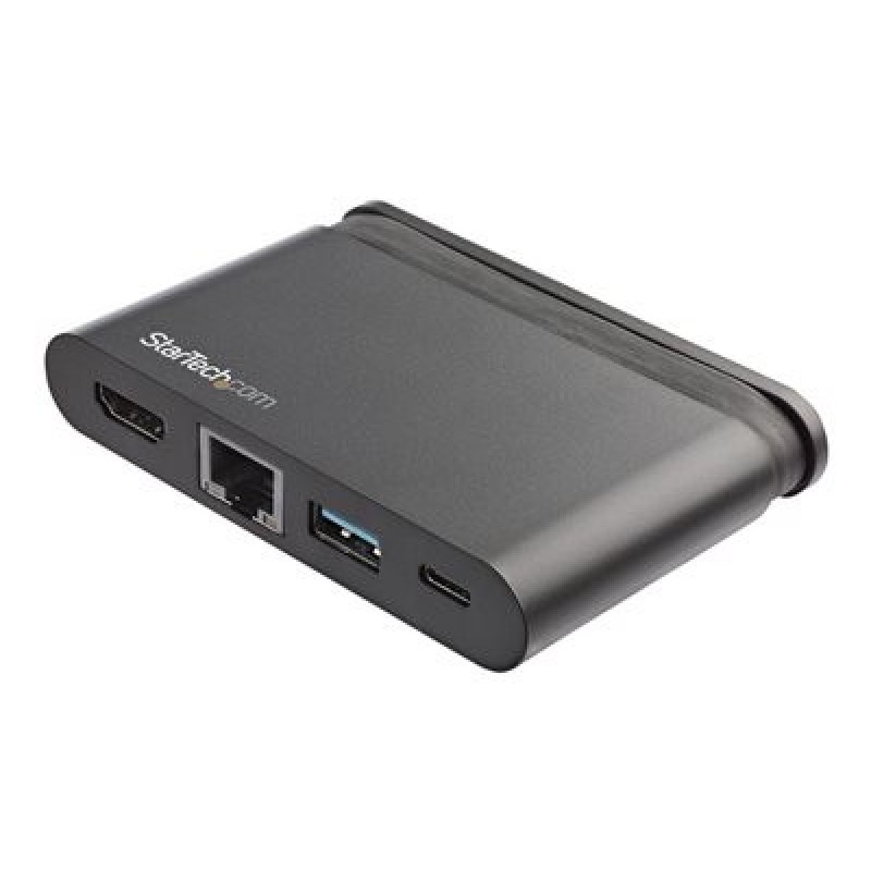 StarTech.com USB C Multiport Adapter, USB-C Travel Mini Dock to 4K HDMI with 100W PD 3.0 Pass-Through, USB-A USB-C, Gigabit