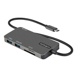 StarTech.com USB C Multiport Adapter, USB-C to 4K 30Hz HDMI, 100W Power Delivery Pass-through, SD/MicroSD Slot, 3-Port USB 3.0