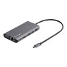 StarTech.com USB C Multiport Adapter, USB-C Mini Travel Dock with 4K HDMI or 1080p VGA, 3x USB 3.0 Hub, SD, GbE, Audio, 100W PD