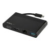 StarTech.com USB C Multiport Adapter with HDMI, VGA, Gigabit Ethernet & USB 3.0, USB C to 4K HDMI or 1080p VGA Display Mini