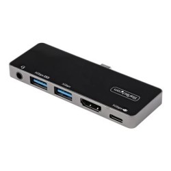 StarTech.com USB C Multiport Adapter, USB-C Mini Dock, USB-C to 4K 60Hz HDMI 2.0, With 100W Power Delivery Pass-Through