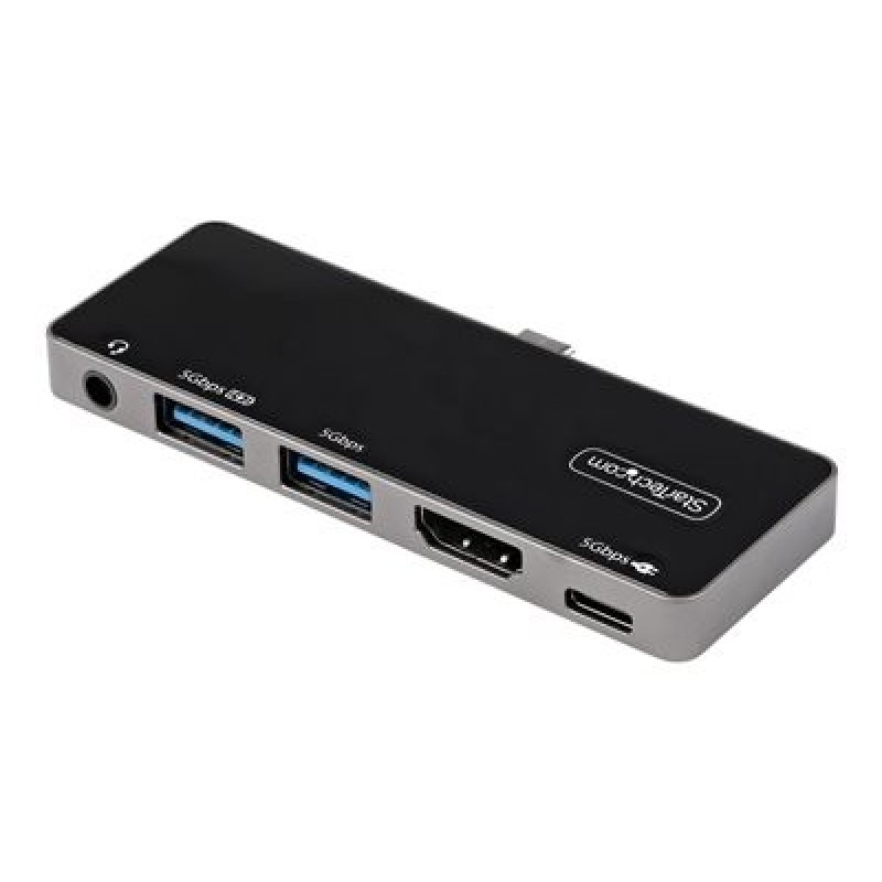 StarTech.com USB C Multiport Adapter, USB-C Mini Dock, USB-C to 4K 60Hz HDMI 2.0, With 100W Power Delivery Pass-Through