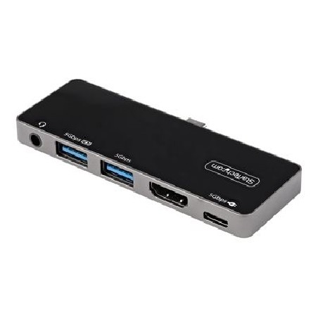 StarTech.com USB C Multiport Adapter, USB-C Mini Dock, USB-C to 4K 60Hz HDMI 2.0, With 100W Power Delivery Pass-Through