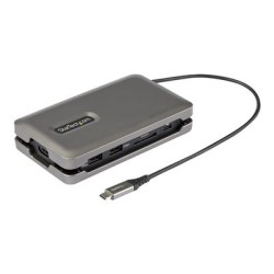 StarTech.com USB C Multiport Adapter, USB C to 4K 60Hz HDMI 2.0, 2-Port 10Gbps USB Hub, 100W Power Delivery Pass-through, GbE