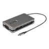 StarTech.com USB C Multiport Adapter, USB C to 4K 60Hz HDMI 2.0, 2-Port 10Gbps USB Hub, 100W Power Delivery Pass-through, GbE